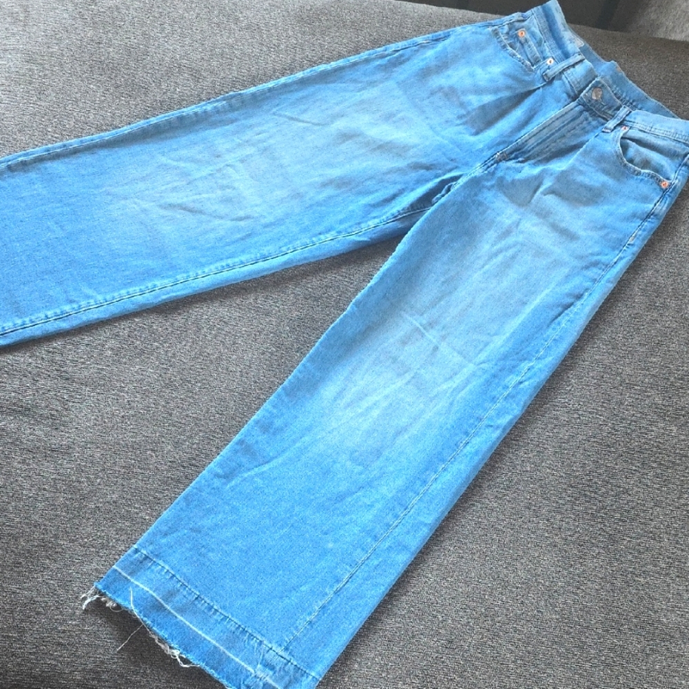 GAP Women's Trouser High Rise Light Blue Jeans